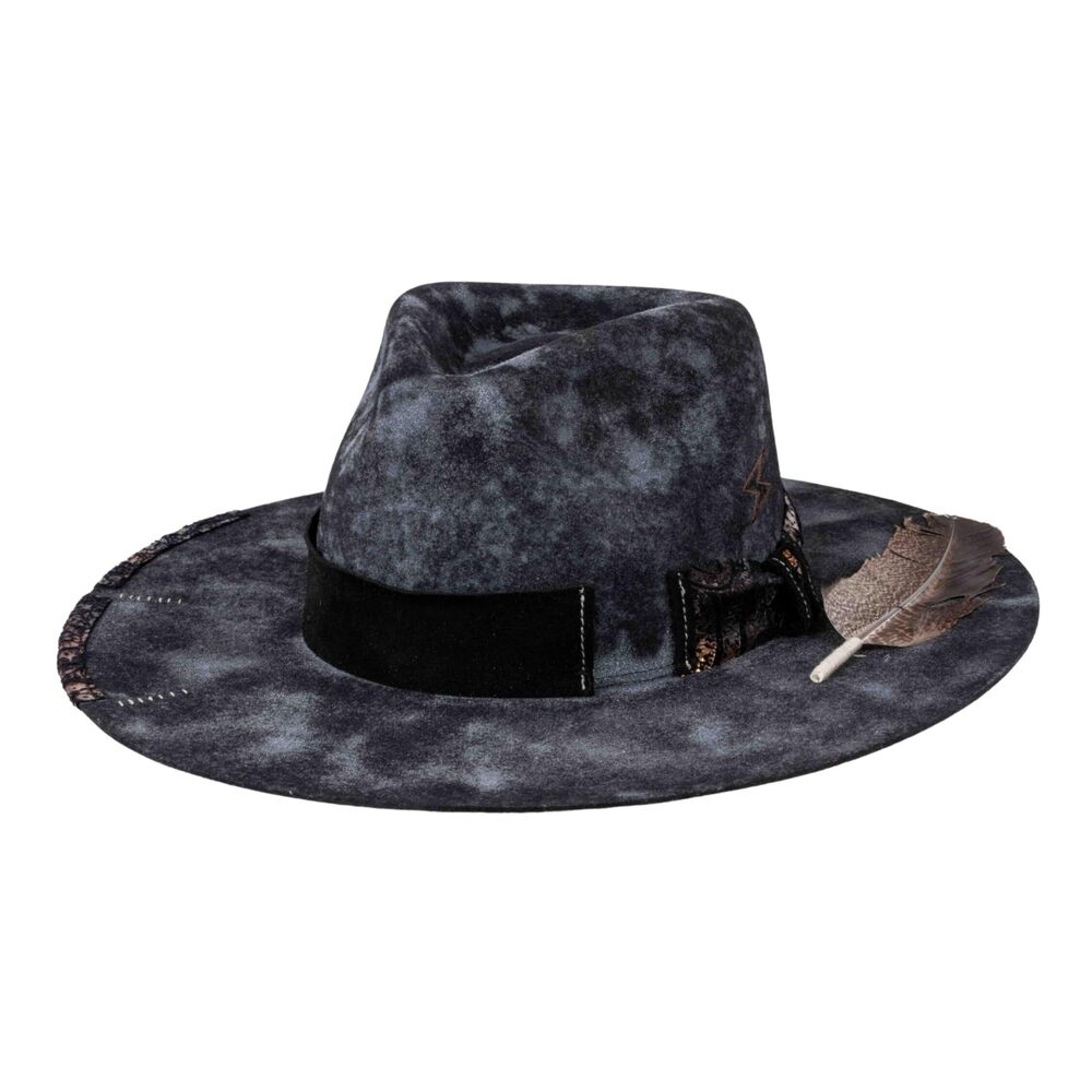 4848 Vintage Wide Brim Fedora Hats 100% Wool Stiff Felt Hat Panama Rancher